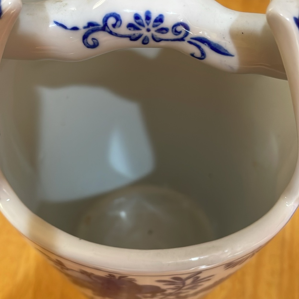 Ceramic bucket pail vase - Picture 3 of 5
